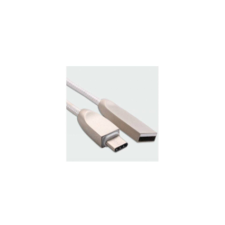NBase USB-C apa - USB-A apa Összekötő kábel 1m - Fehér (750922) kábel és adapter