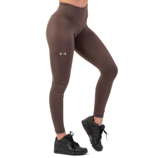 NEBBIA Classic Performance magas derekú leggings barna XS női nadrág