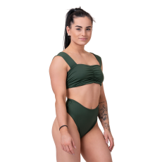 NEBBIA Miami Retro Bikini Top green - NEBBIA