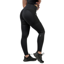 NEBBIA Női sportleggings hálóval Nebbia INTENSE Mesh 838 M fekete női nadrág