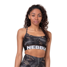 NEBBIA Női sportmelltartó Nebbia Earth Powered 565 Vulkanikus Fekete XS