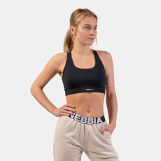 NEBBIA Sports Bra Active Medium Impact Black - NEBBIA