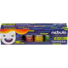 Nebulo 25ml-es 6 színű tégelyes tempera készlet (NEBULÓ_NTF-25-6) tempera