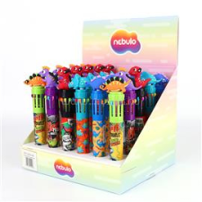 Nebulo Golyóstoll 10színű, baby dino, 30 db/display Nebulo (NEBULO_61029) toll