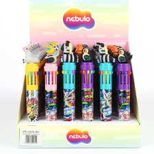 Nebulo Golyóstoll NEBULO 0,7 mm 10 színű Safari toll
