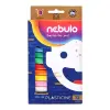 Nebuló Gyurma NEBULO színes 12 színű készlet 200 gr