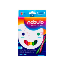 Nebulo Nebuló kétvégű 12db-os vegyes színű filctoll készlet nft-2x-12 filctoll, marker