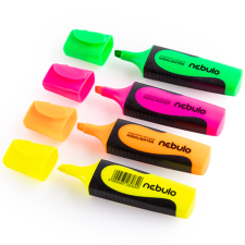 Nebulo : Neon szövegkiemelõ 2-5mm-es 4db-os szett filctoll, marker