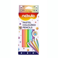 Nebulo Színesceruza NEBULO hatszög pasztell 12-es készlet színes ceruza