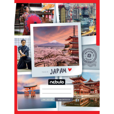 Nebulo : Tűzött kockás Japán mintás füzet 87-32 A/4 füzet