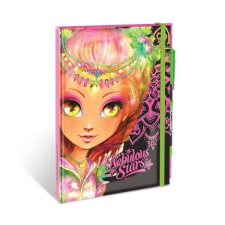 Nebulous Stars deluxe jegyzetfüzet fekete lapokkal és tollal - Hazelia füzet