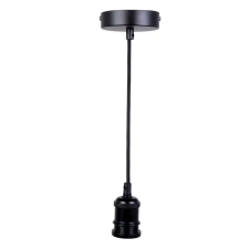 Nedes Foglalat E27 230V / 60W Fekete 1m Fém - BH602B világítás