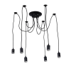 Nedes Foglalat E27 230V / 60W Fekete 2m Fém - BH5361