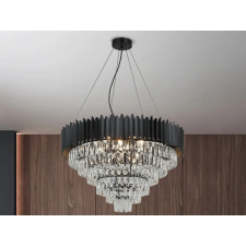 Nedes Kristály függesztett csillár E14 foglalattal, 11x40W, 800x1600 mm, IP20, fekete - N2303 világítás