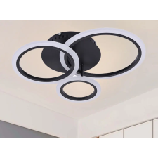 Nedes LED mennyezeti lámpa 40W 3200lm dimmelhető SMART vezérlés IP20, fekete – J3340/B világítás