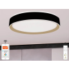 Nedes LED mennyezeti lámpa OPÁL fekete/aranysárga távvezérlővel, 48W, 5600 lm, 2700-6500K, IP20 - LC902MB