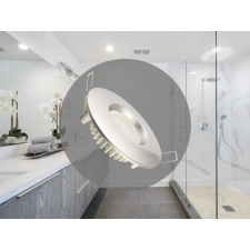 Nedes LED süllyesztett lámpatest 7W, Ø85x25mm, IP44, 4000K, ezüst LDL253/S világítás