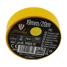 Nedes Szigetelőszalag PVC 19mm/20m sárga - TP1920/YE villanyszerelés