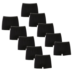 Nedeto 10PACK (8+2 zdarma) pánské boxerky Nedeto basic černé (10NFC1) 4XL