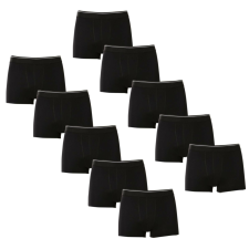 Nedeto 10PACK (8+2 zdarma) pánské boxerky Nedeto basic černé (10NFC1) M férfi alsó