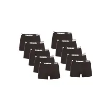 Nedeto 10PACK Férfi boxeralsó Nedeto Rebel black (10NBR001) 3XL
