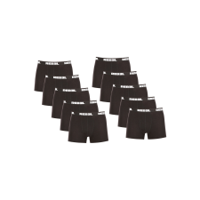 Nedeto 10PACK Férfi boxeralsó Nedeto Rebel black (10NBR001) L férfi alsó