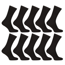 Nedeto 10PACK zokni Nedeto magas bambusz fekete (10PBV01) L férfi zokni