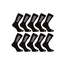 Nedeto 10PACK zokni Nedeto magas fekete (10NDTP001-brand) L férfi zokni