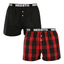 Nedeto 2PACK férfi bő szárú boxeralsók Nedeto többszínű (2NTC005) XXL férfi alsó