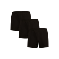 Nedeto 3PACK férfi bő szárú boxeralsók Nedeto fekete (3NDTT001) XL