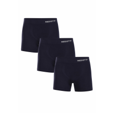 Nedeto 3PACK Férfi boxeralsó Nedeto varrat nélküli bambusz kék (3NDTB002S) M
