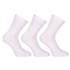 Nedeto 3PACK zokni Nedeto bokazokni bambusz fehér (3PBK02) L férfi zokni