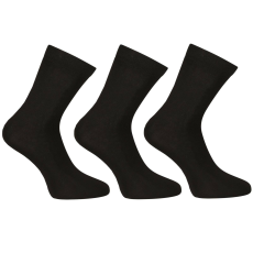 Nedeto 3PACK zokni Nedeto bokazokni bambusz fekete (3PBK01) S