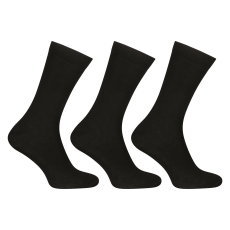 Nedeto 3PACK zokni Nedeto magas bambusz fekete (3PBV01) L