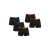 Nedeto 5PACK Férfi boxeralsó Nedeto fekete (5NB003) XXL