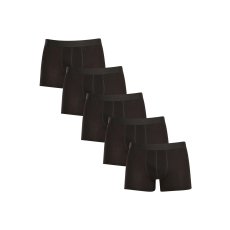 Nedeto 5PACK férfi boxeralsó Nedeto nagyméretű fekete (5NBX001) 9XL