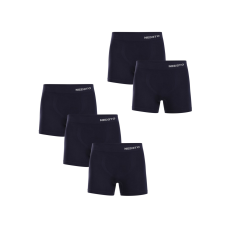 Nedeto 5PACK Férfi boxeralsó Nedeto varrat nélküli bambusz kék (5NDTB002S) M