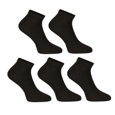 Nedeto 5PACK zokni Nedeto alacsony bambusz fekete (5PBN01) L férfi zokni
