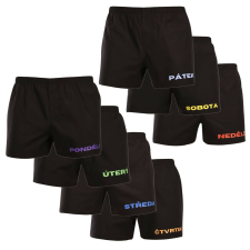 Nedeto 7PACK férfi bő szárú boxeralsók Nedeto 2. hét (7NTF2) XL férfi alsó