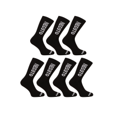 Nedeto 7PACK zokni Nedeto magas fekete (7NDTP001-brand) S férfi zokni
