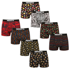 Nedeto 8PACK Férfi boxeralsó Nedeto többszínű (8NBV2) XL férfi alsó