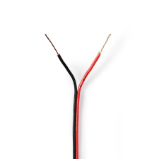 Nedis 2x 0.35mm2 Hangszórókábel 100m Fekete/Piros kábel és adapter
