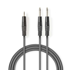Nedis 2x 6.35 mm - 3.5mm audiokábel 3 m sötétszürke (COTH23200GY30) (COTH23200GY30) kábel és adapter