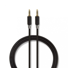 Nedis 3,5 mm-es sztereó audiokábel 1m fekete (CABW22000AT10) kábel és adapter