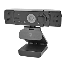 Nedis 4K Ultra HD Webkamera, auto fókusz, mikrofon, Usb, fekete (Wcam120Bk) webkamera
