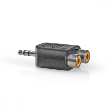 Nedis Adapter 3.5mm dugó - 2 x RCA aljzat (CAGP22940BK) kábel és adapter