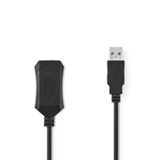 Nedis aktív USB 2.0 hosszabbítókábel 5m fekete (CCGP60EXTBK50) (CCGP60EXTBK50) kábel és adapter