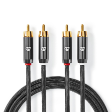 Nedis CATB24200GY20 2x RCA apa - 2x RCA apa Kábel (2m) kábel és adapter