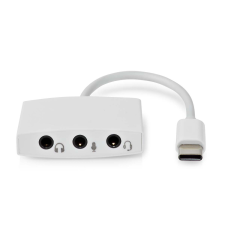 Nedis CCGB65900WT01 USB-C apa - 3x 3.5mm Jack Elosztó kábel és adapter