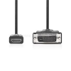 Nedis CCGL34800BK30 HDMI - DVI-D 24+1p kábel, 1080p, hossz 3m (CCGL34800BK30)
